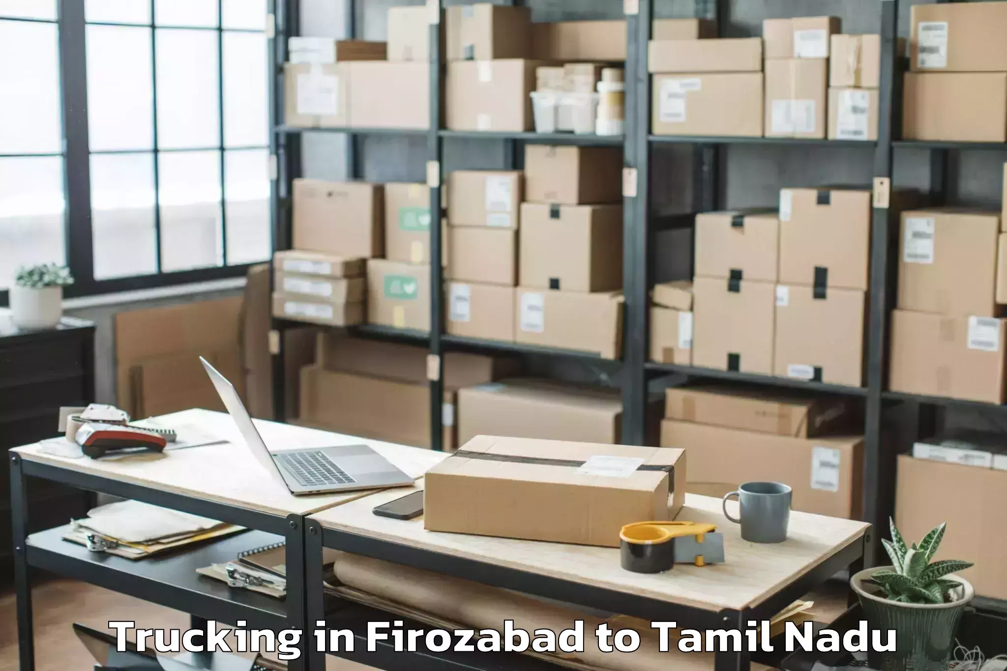 Hassle-Free Firozabad to Vandavasi Trucking